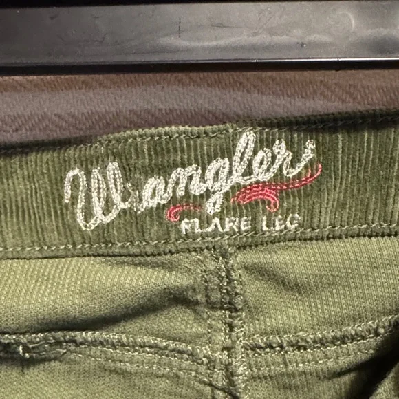 Wrangler Forest Green Women's Flare Jeans - Picture 2 of 7